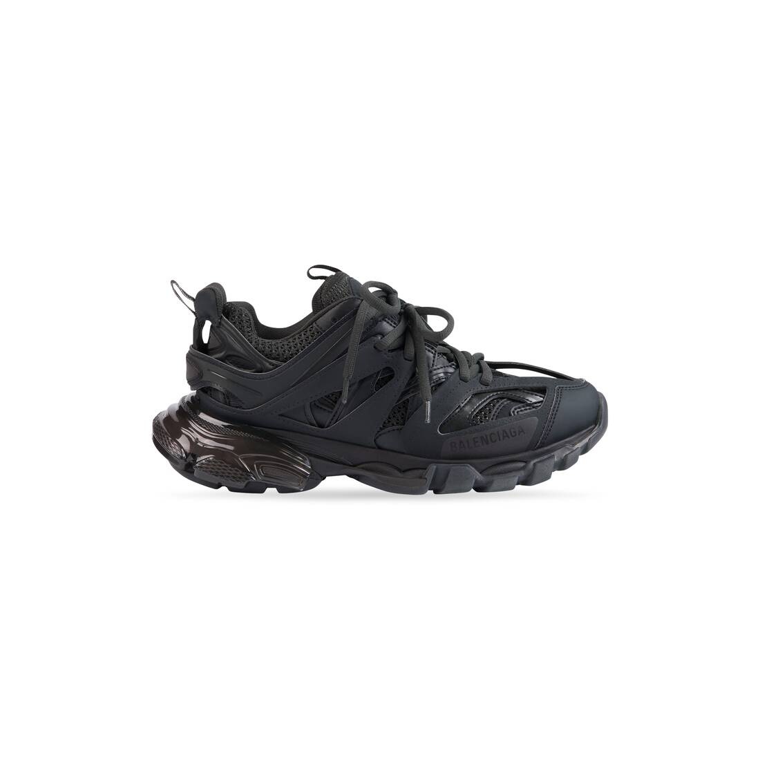 Men's Track Clear Sole Sneaker in Black - 1