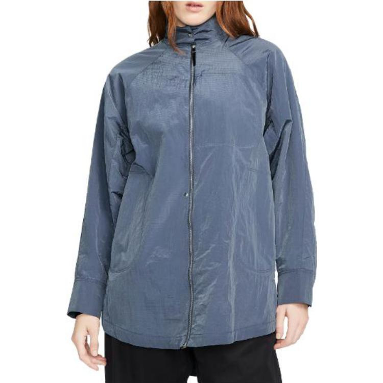 (WMNS) Nike ESC Woven Shirt Jacket 'Blue' DR5399-491 - 3