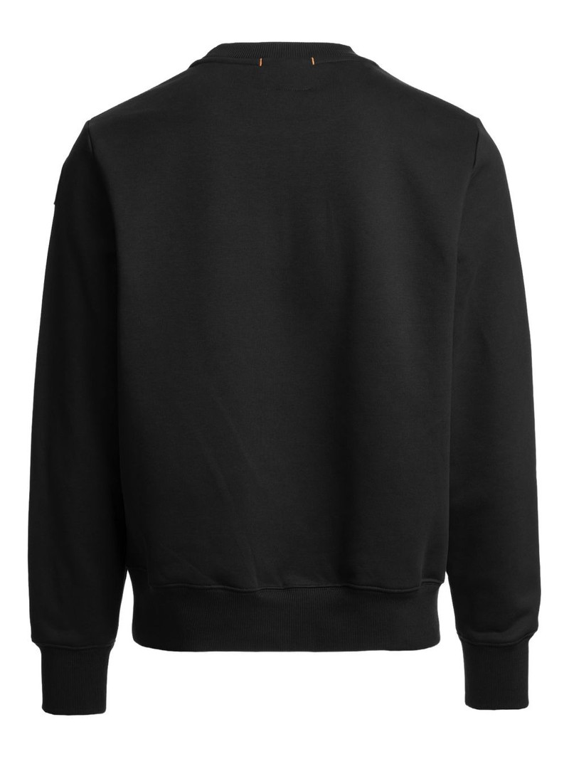 PARAJUMPERS logo-patch crew-neck sweatshirt outlook