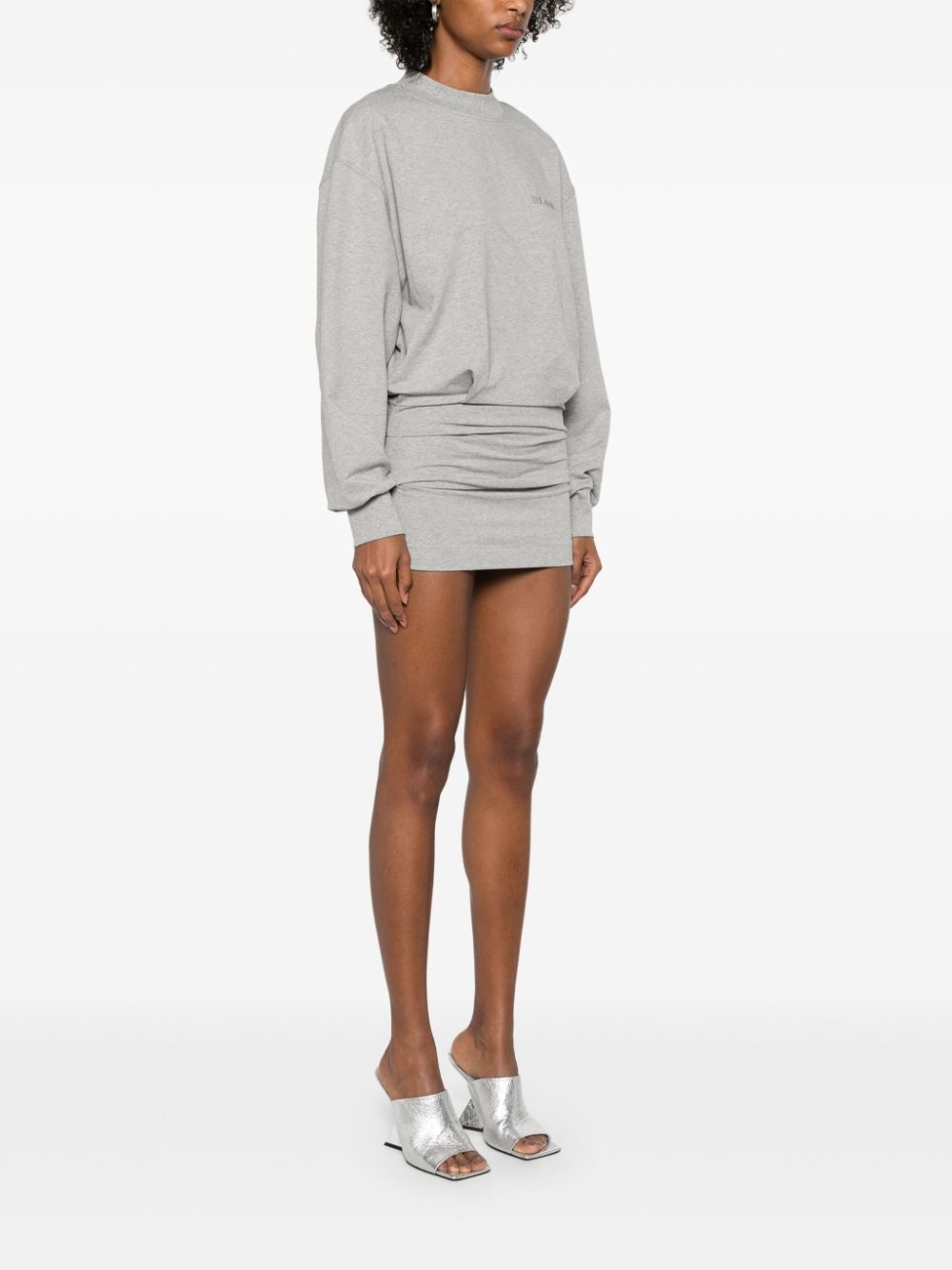 logo-appliqué mini dress - 3