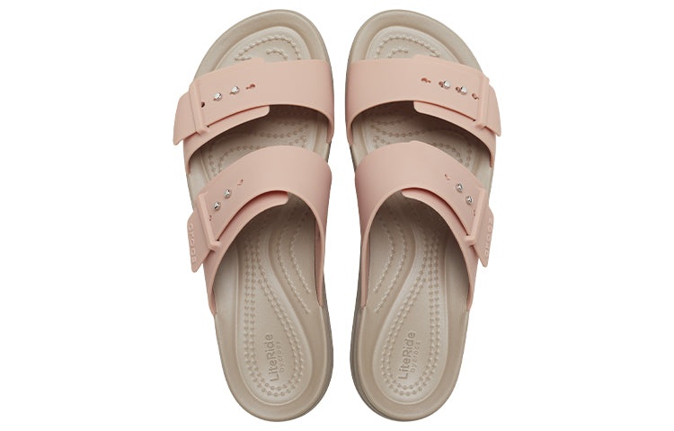 (WMNS) Crocs Pale Blush Brooklyn Sandal 'Brown Beige' 207431-6RL - 5