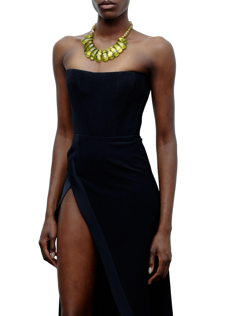Women's Nefertiti Strapless A-Line Gown - Taurus Black 4
