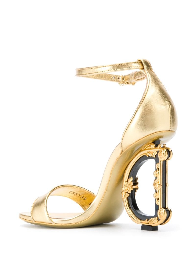 105 mm Keira baroque logo sandals - 3