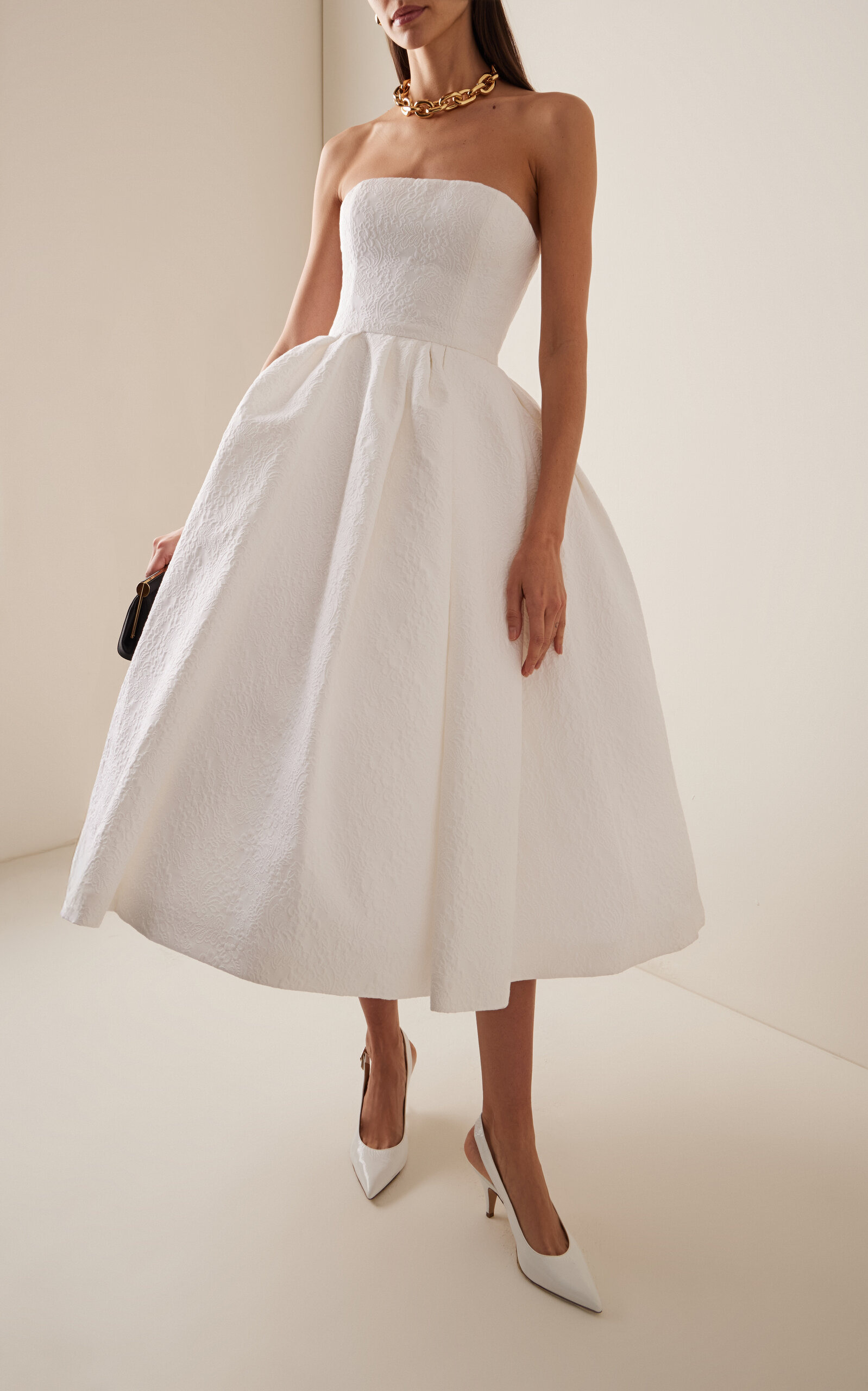 Strapless Midi Dress white - 3