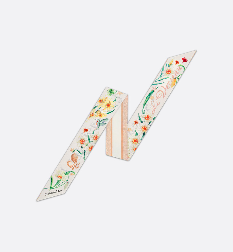 Christian Dior 1947 Zodiac Aquarius Mitzah Scarf 1