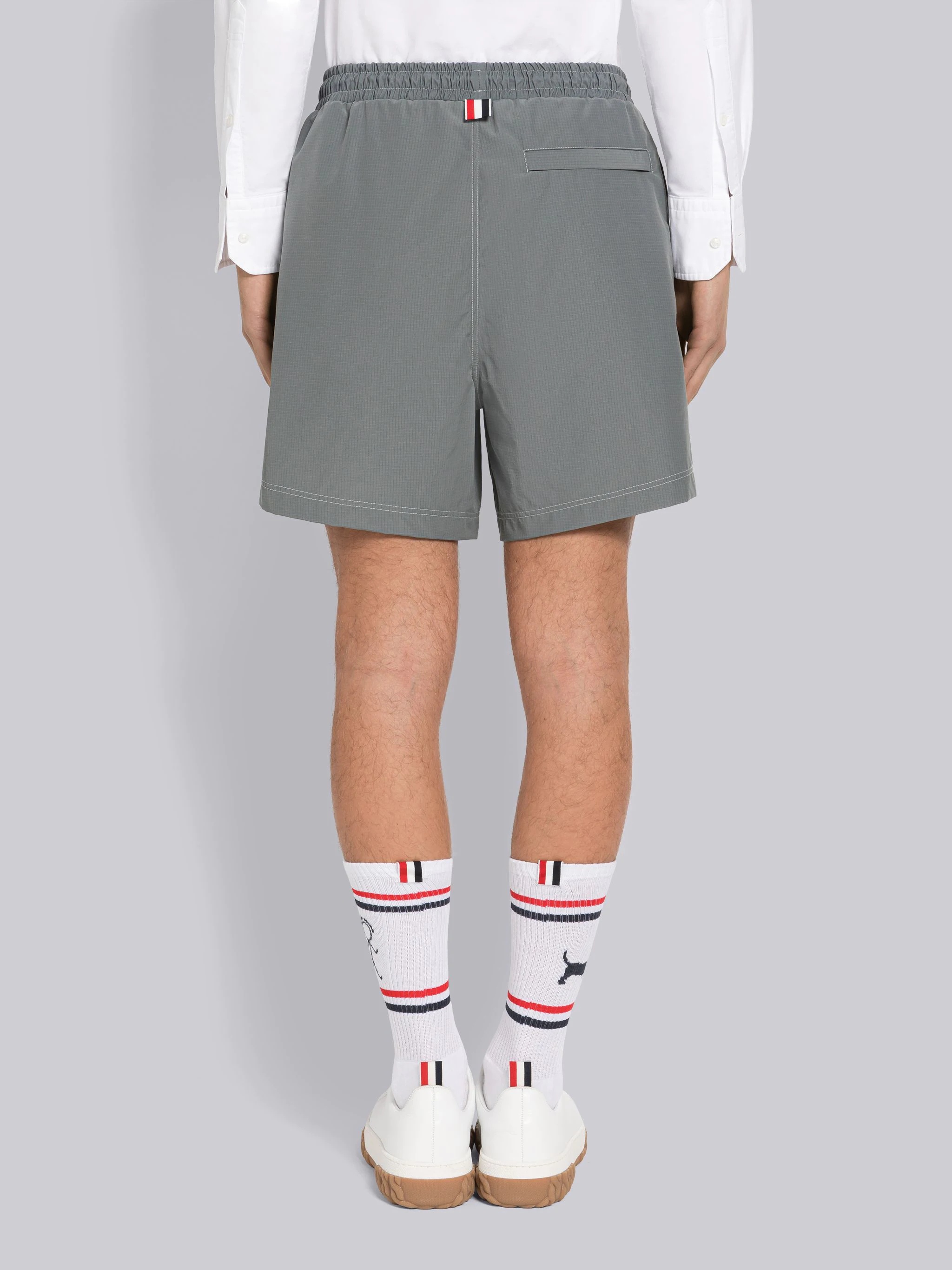 Ripstop Topstitch Track Shorts - 3