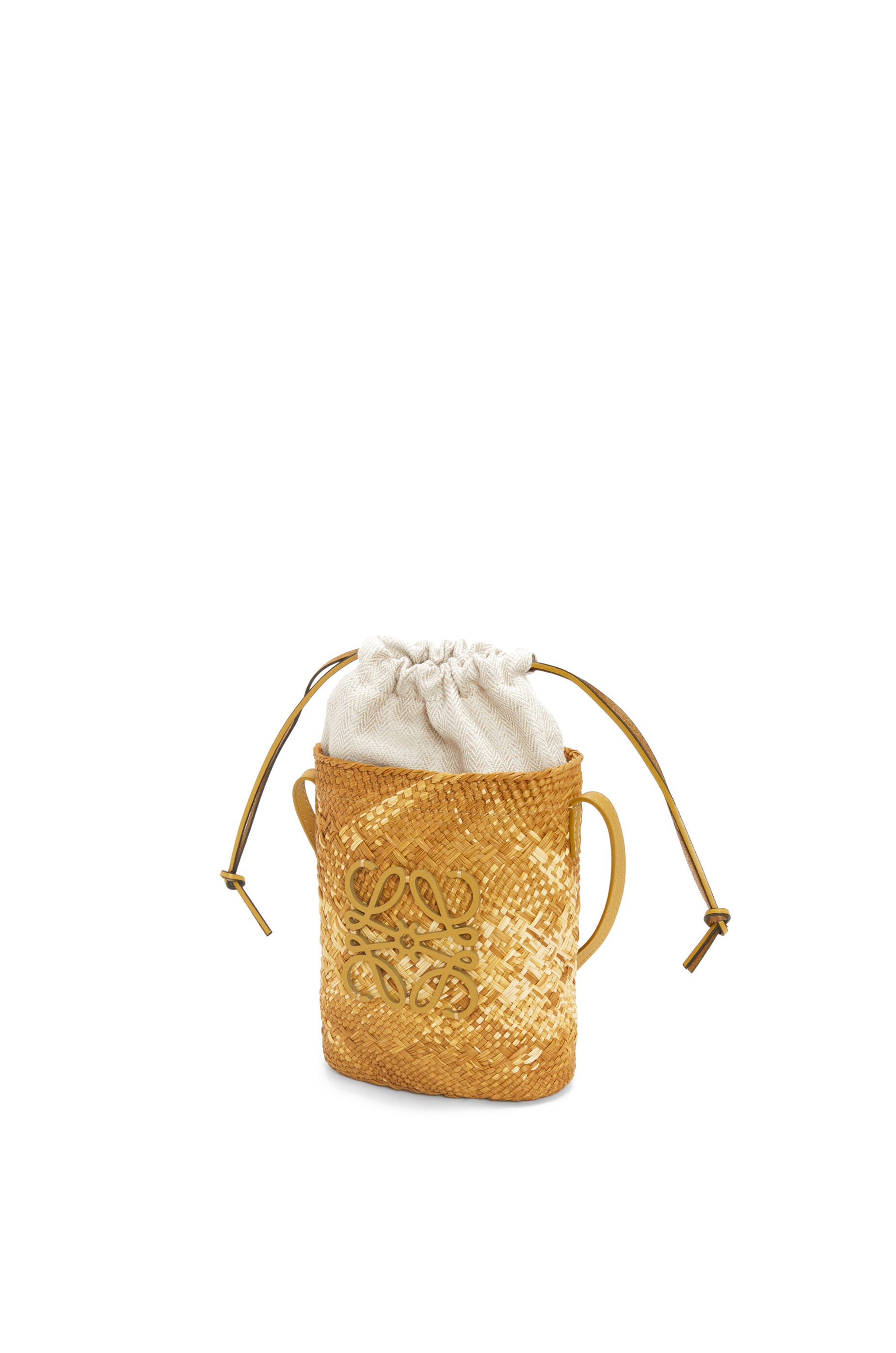 Square pocket in iraca palm and calfskin - 3