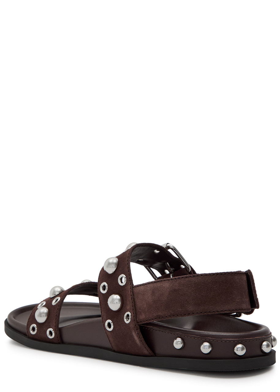 Valentino Nellcote Stud-embellished Suede Sandals - 2