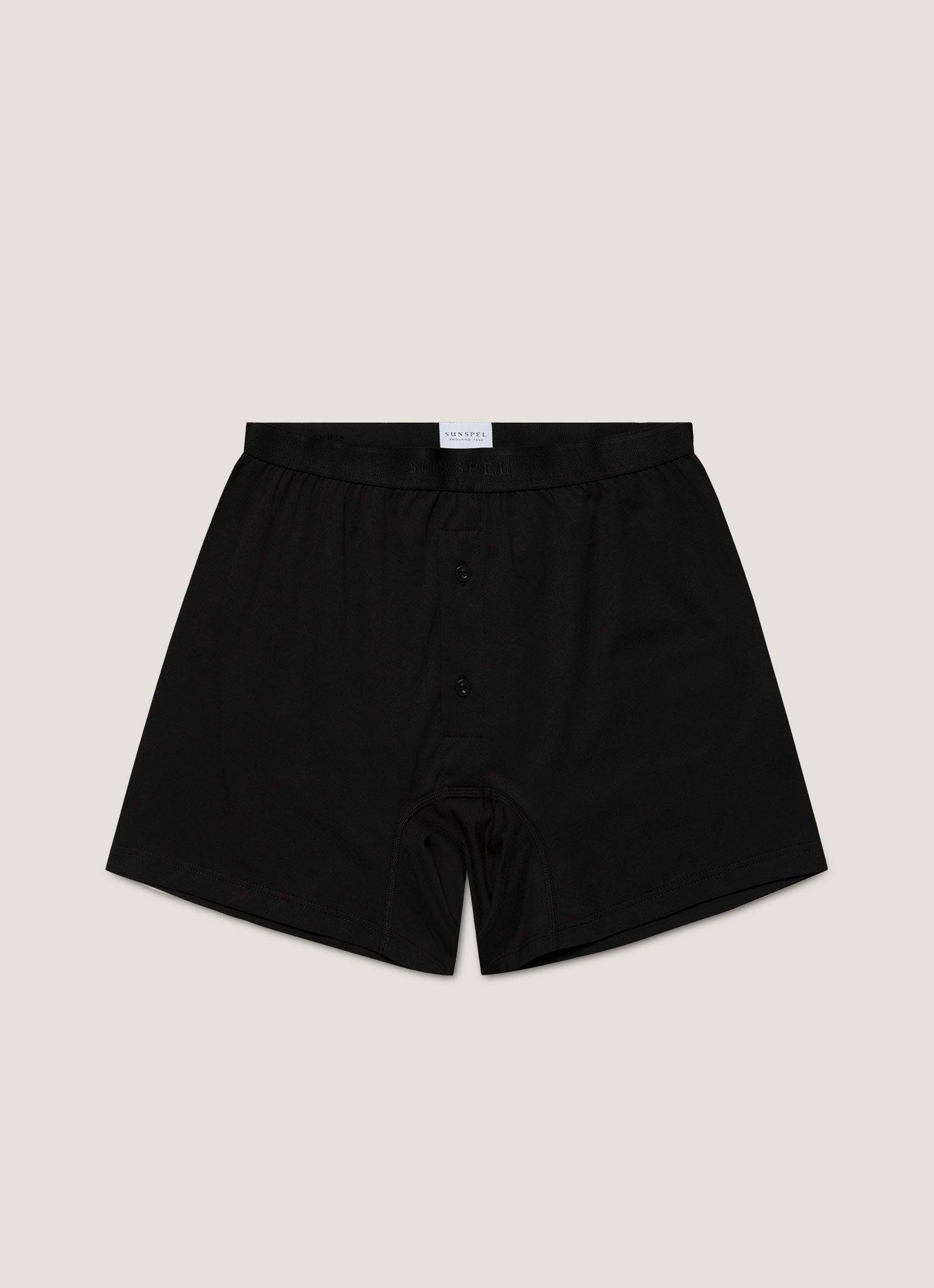 Superfine Cotton Two‑Button Shorts - 1