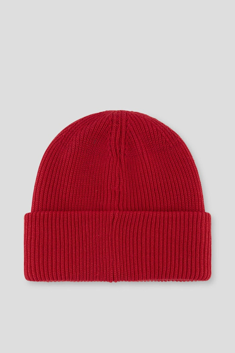 Tarek Knitted beanie in Red 3