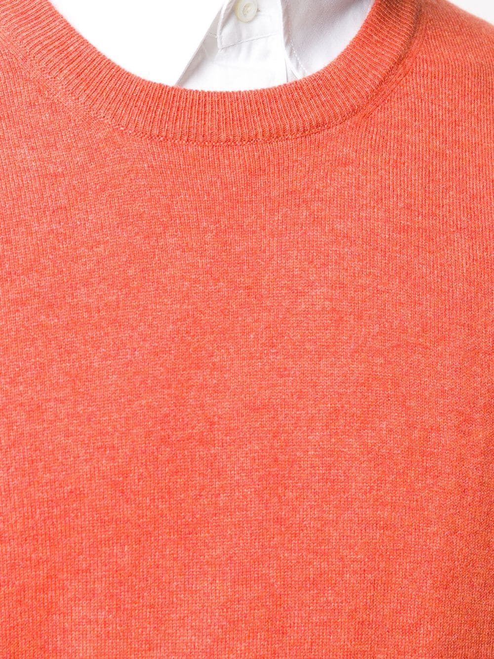 rib-trimmed cashmere jumper - 5