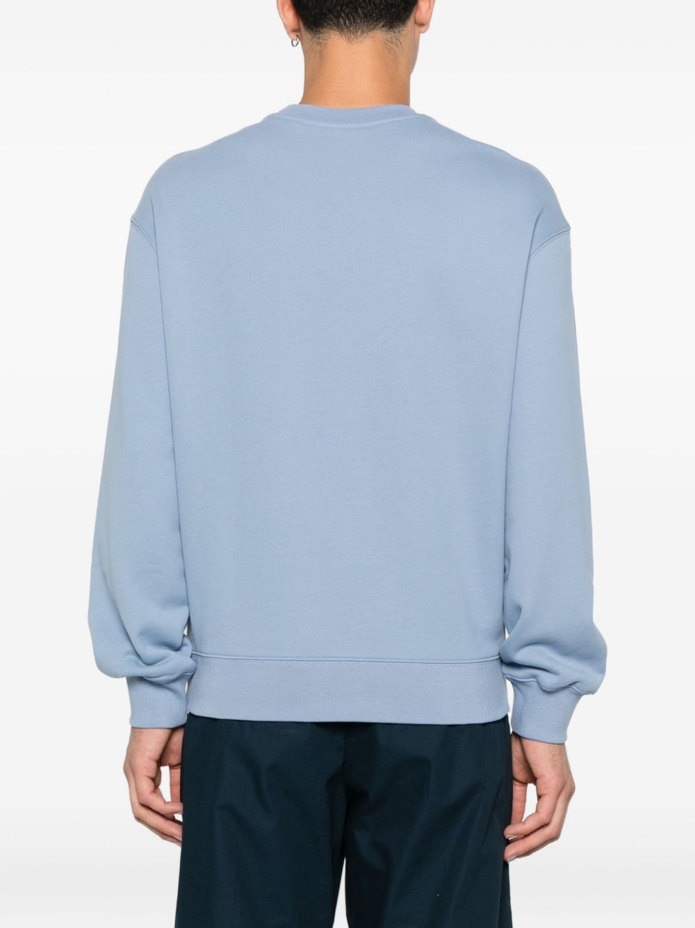 fox-embroidered cotton sweatshirt - 4