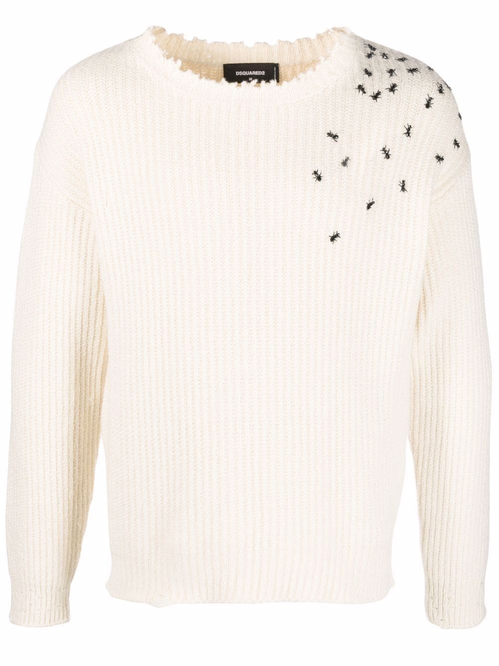 Ants rib-knit jumper - 1