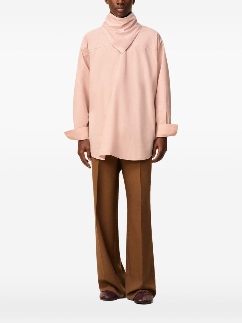 AMI Paris bandana-collar cotton blouse outlook