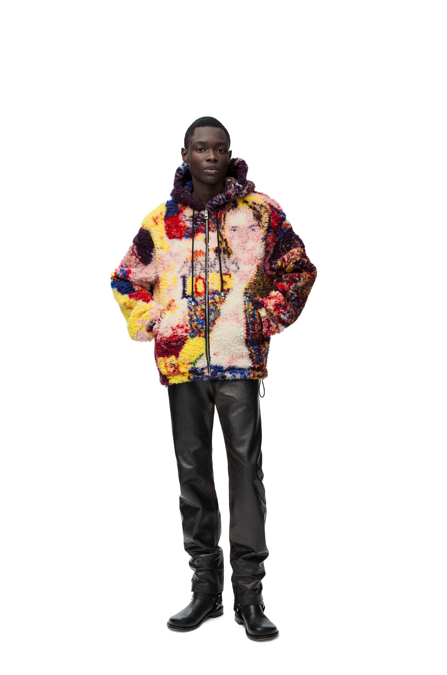 Hooded jacket in wool blend - 2