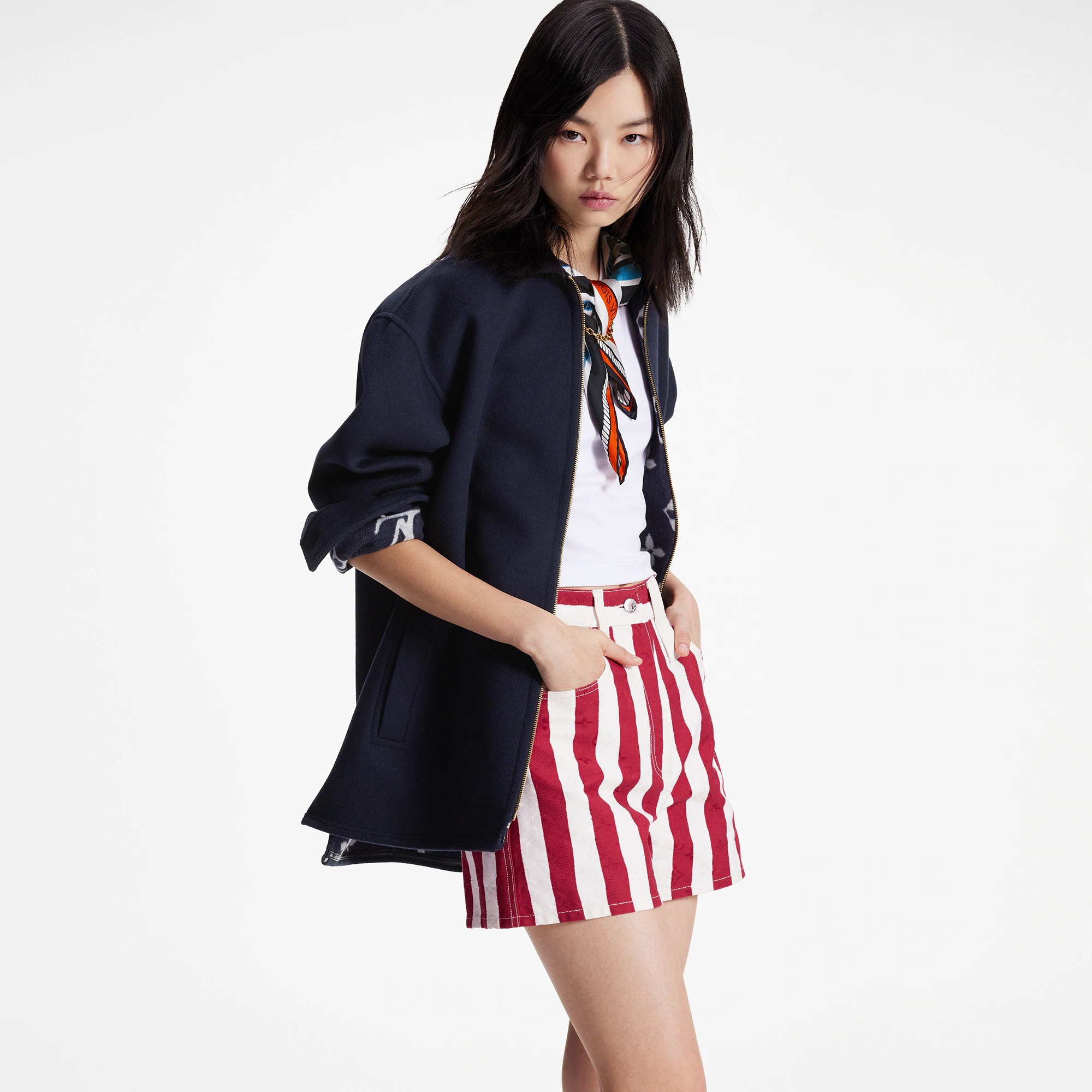 Double Face Zip-Up Jacket - 5