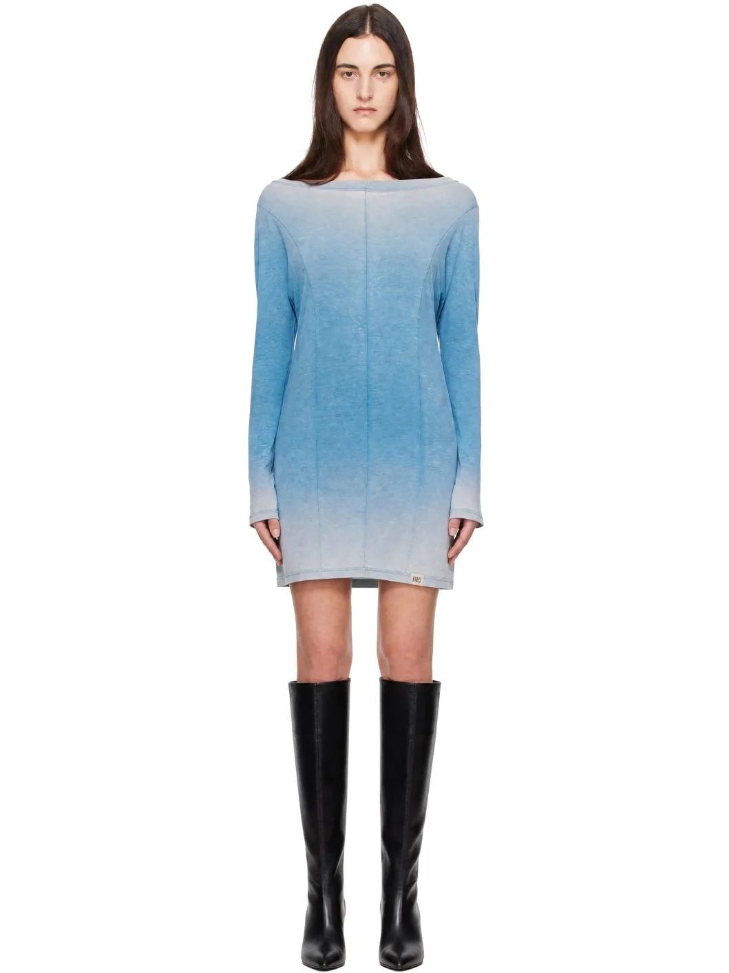 Blue Ace Longsleeve Minidress - 1