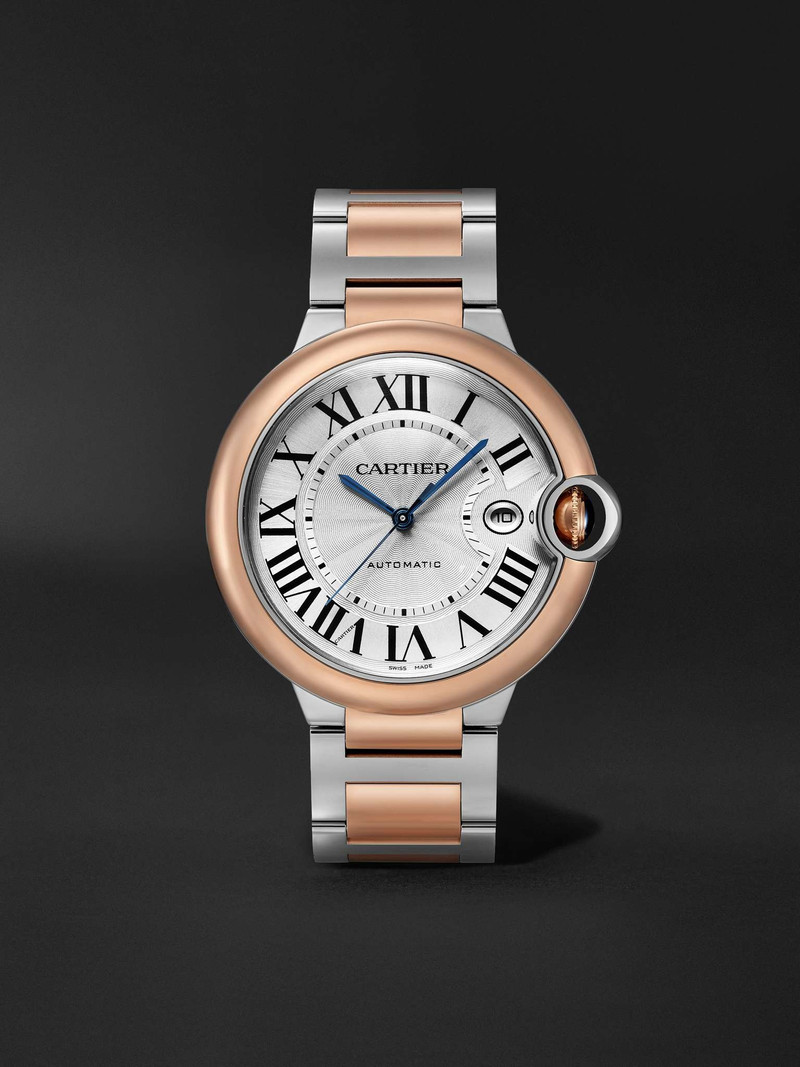 Ballon Bleu De Cartier Automatic 42mm 18-Karat Rose Gold and Stainless Steel Watch, Ref. No. W2BB003 - 1