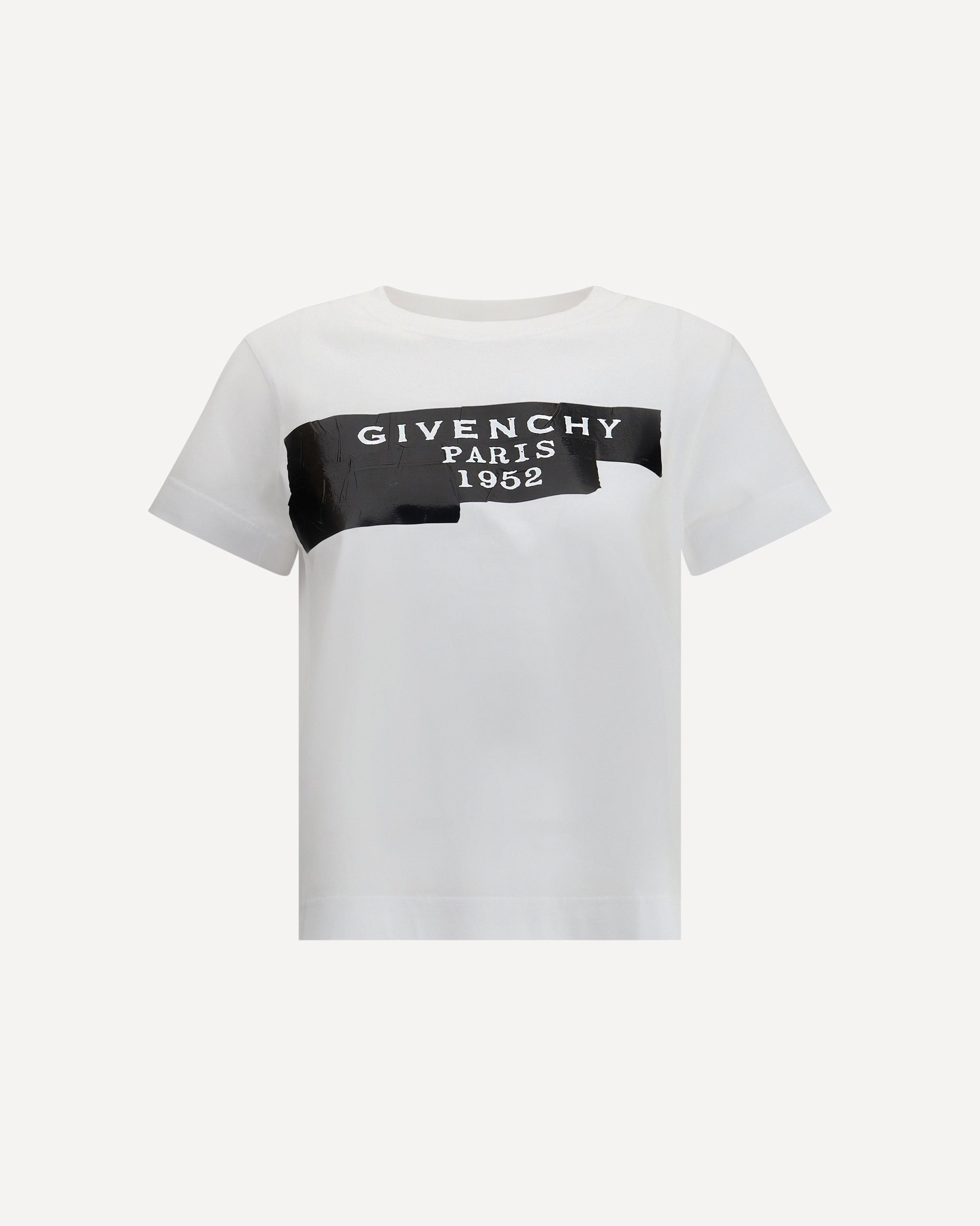 Cotton T-shirt with print black givenchy tape - 1