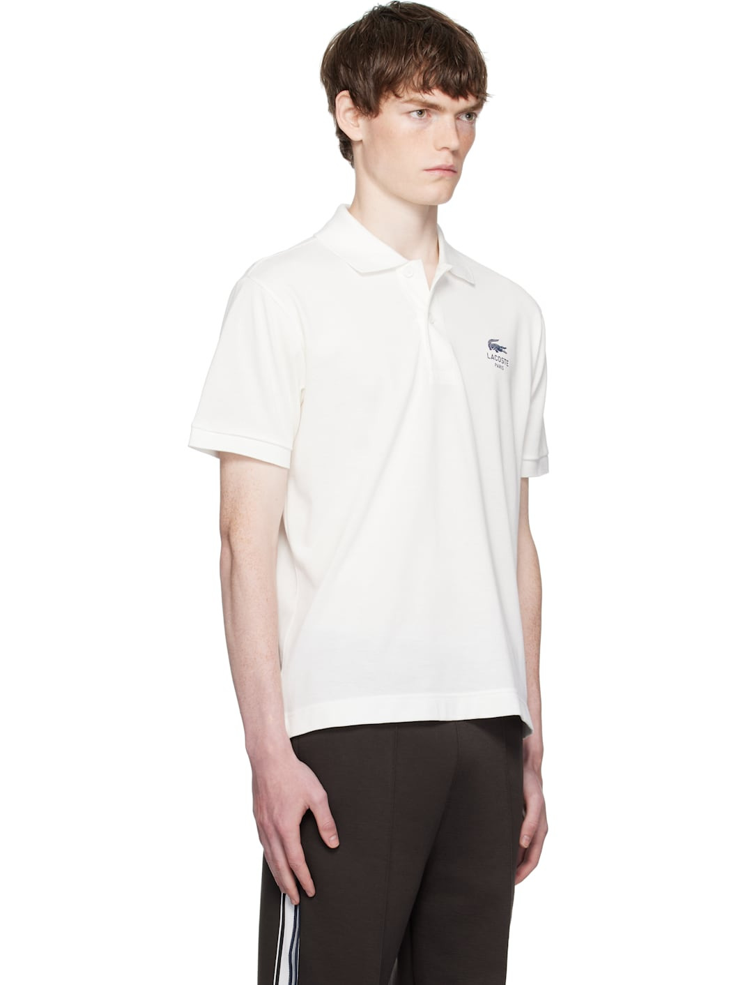 White Classic Fit Signature Print L.12.12 Polo - 2