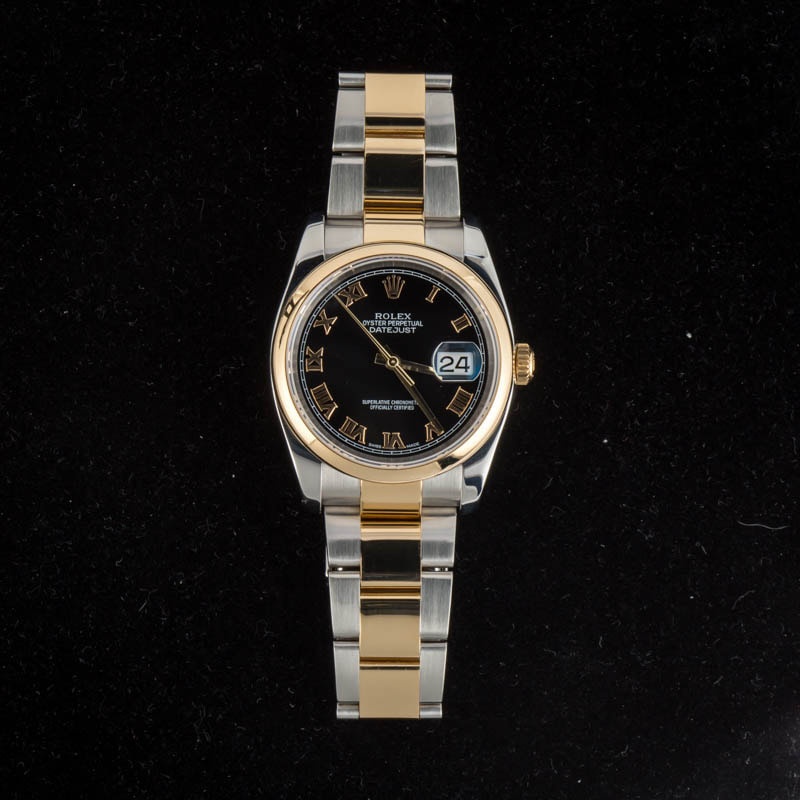Rolex Datejust 116203 Black Roman Dial - 6