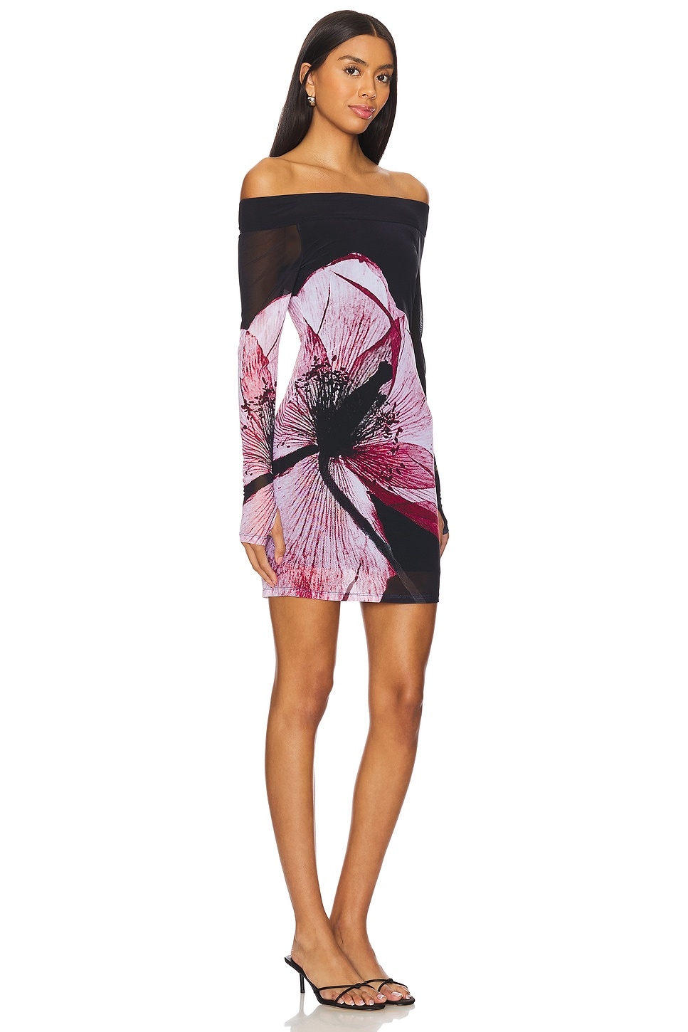 Dorinda Mini Dress With Thumbholes - 2