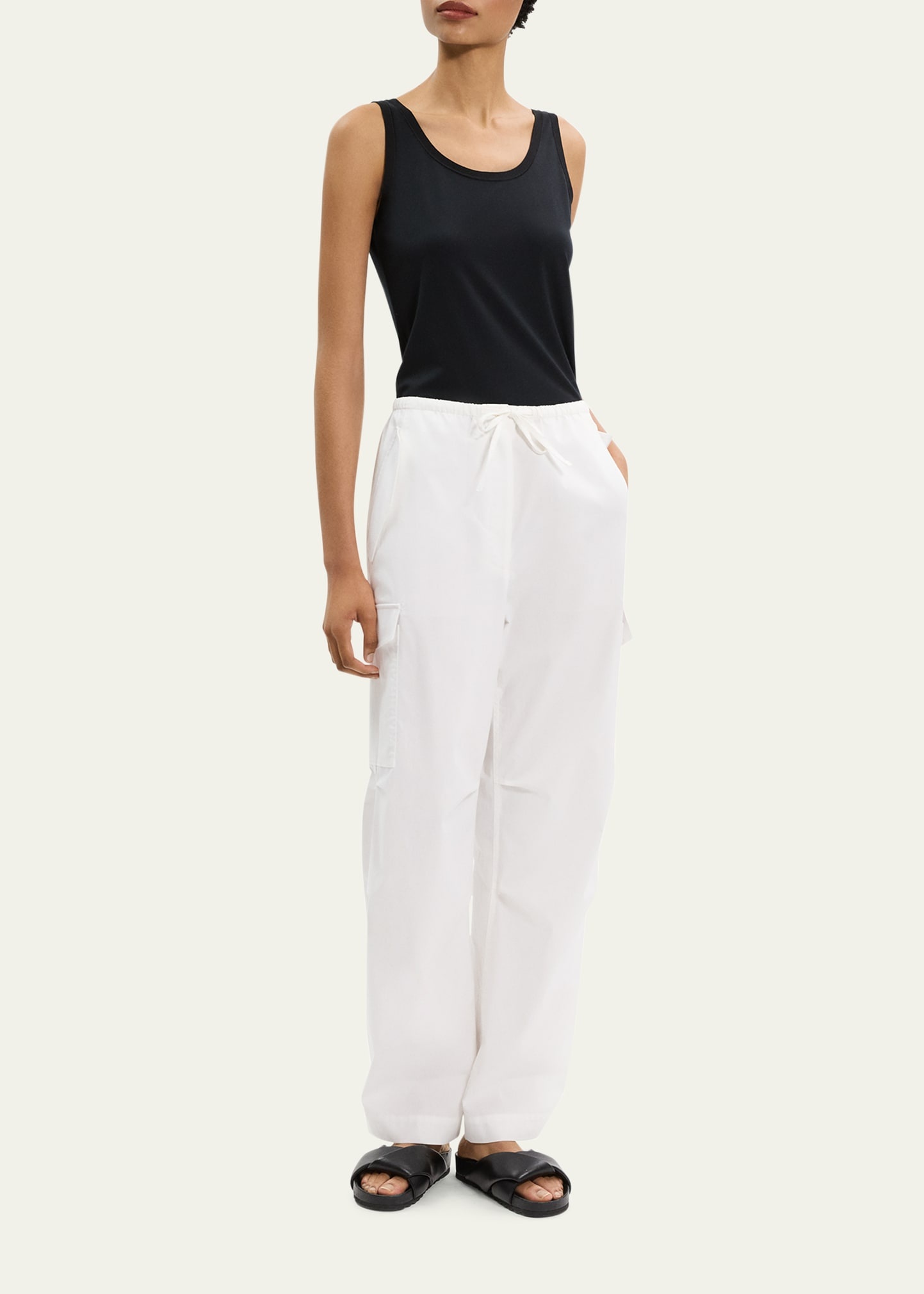 Sweater Trim Tank Top - 2
