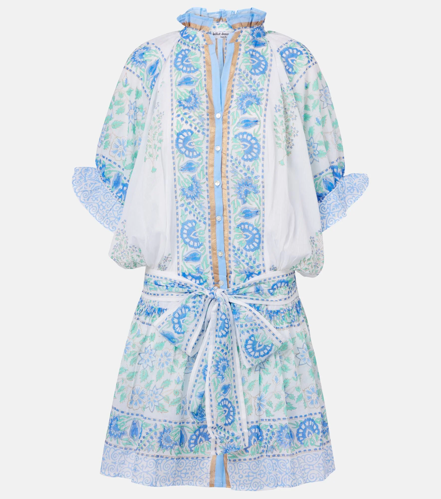 Paisley cotton minidress - 1