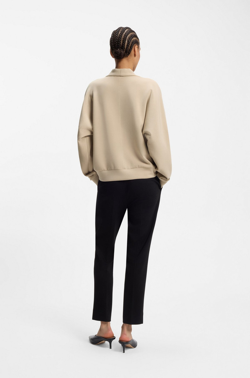 LOOSE-FIT SWEATSHIRT WITH DRAPED FUNNEL NECK 4