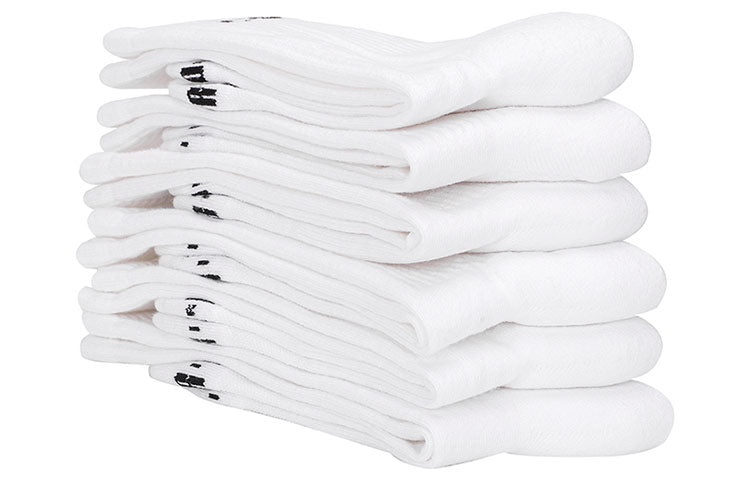 Air Jordan Solid Color Numeric Athleisure Casual Sports Socks Couple Style 6 White DH4287-100 - 3