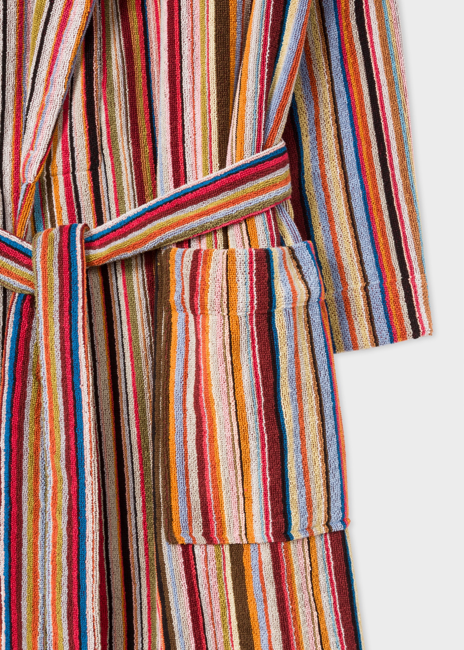 'Signature Stripe' Cotton Dressing Gown - 2