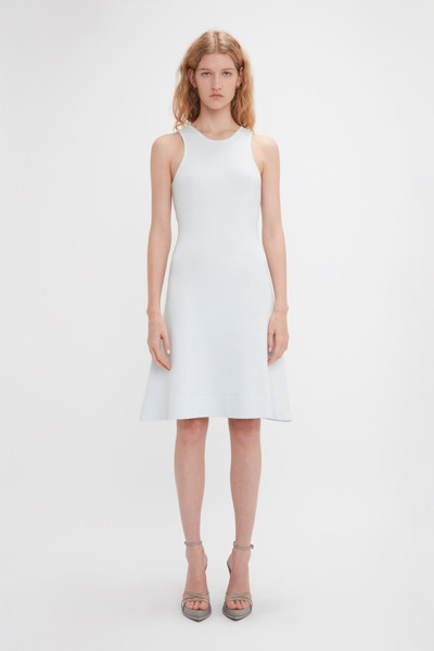 Victoria Beckham Sleeveless Tank Dress In Ice outlook