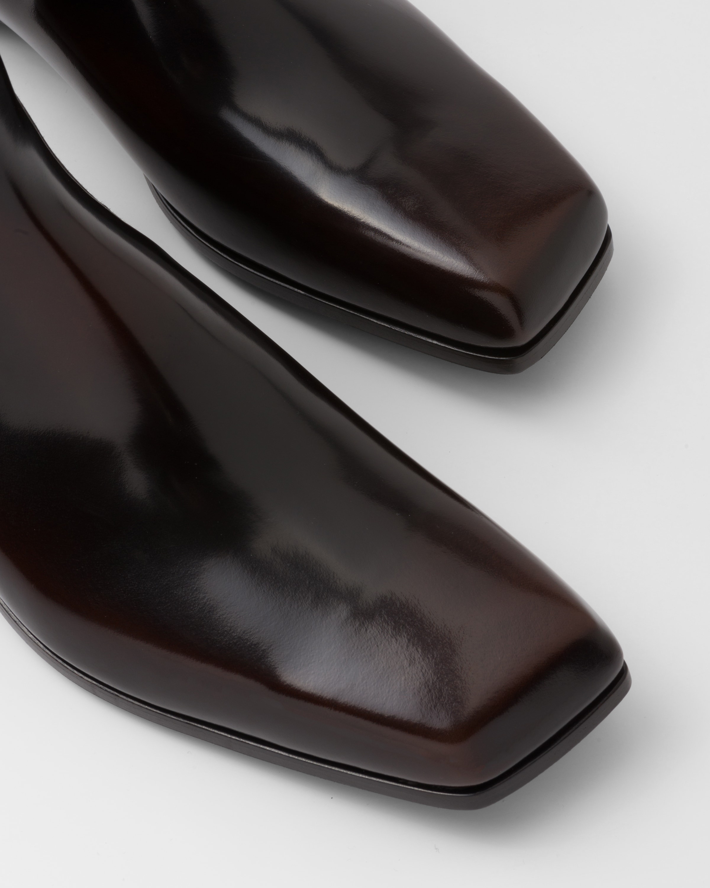 Brushed leather Chelsea boots - 6