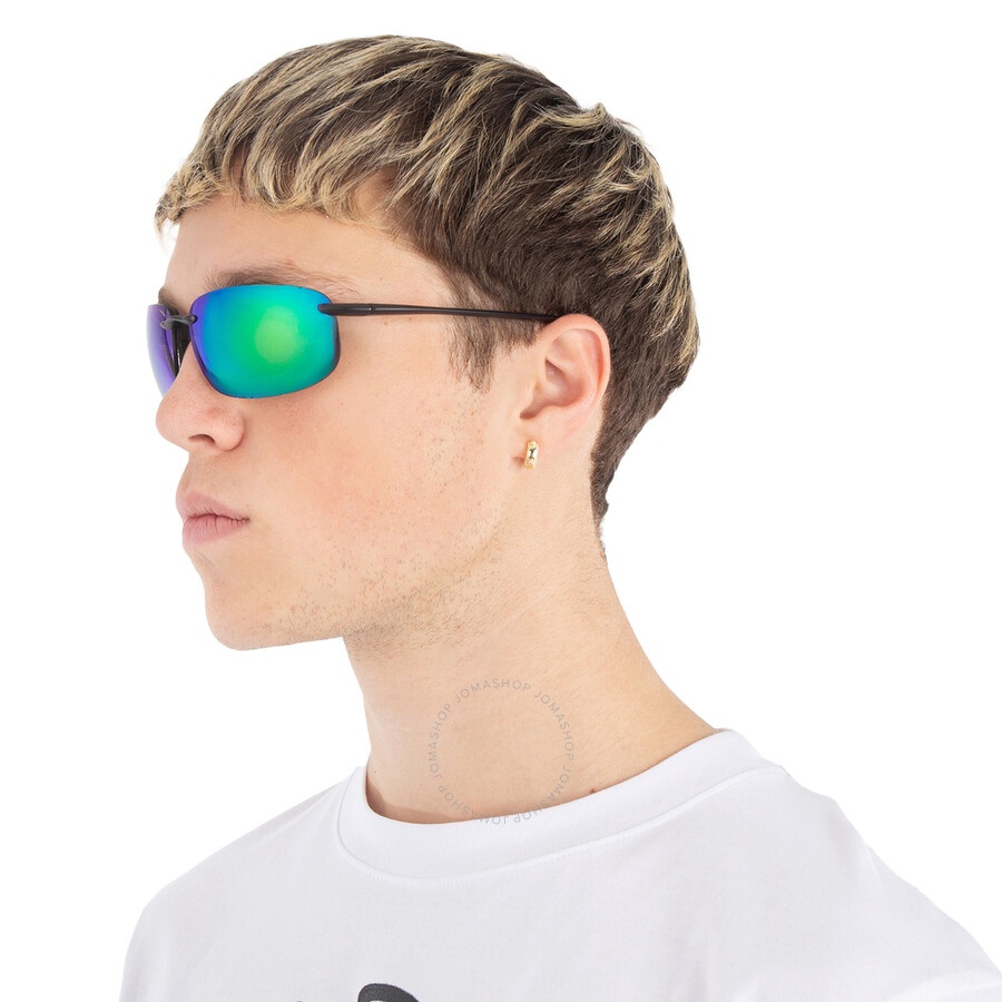 Maui Jim Ho'okipa XLarge MAUIGreen Rectangular Men's Sunglasses GM456-14 67 - 2