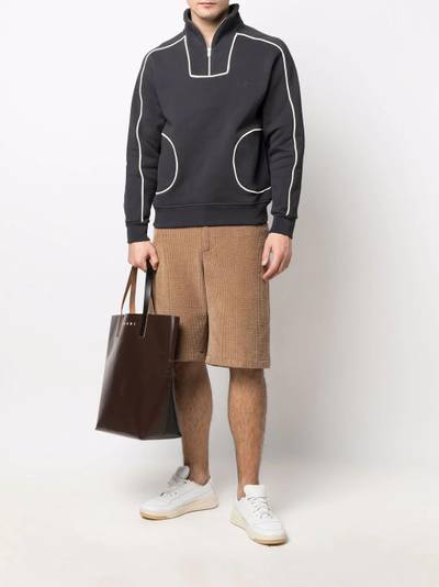 JACQUEMUS half-zip long-sleeve sweatshirt outlook