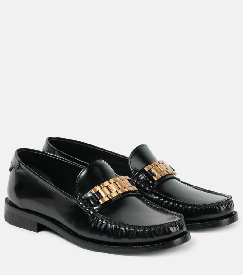 Chain leather loafers - 1
