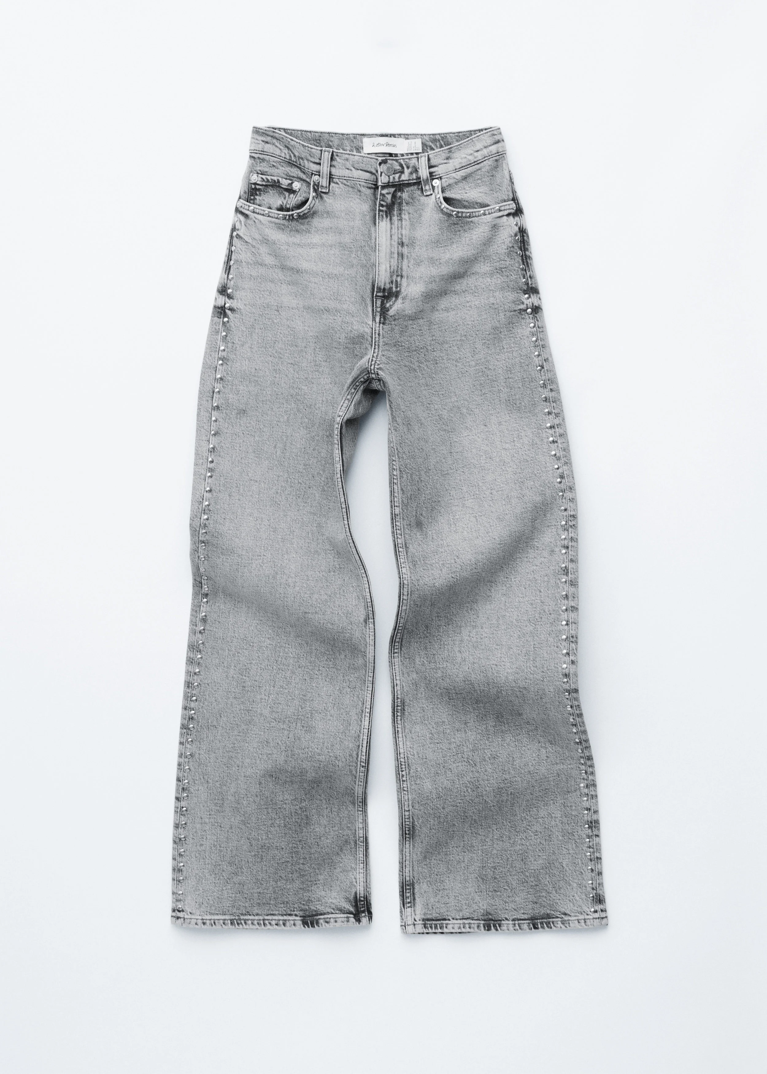Studded Wide-Leg Jeans - 1