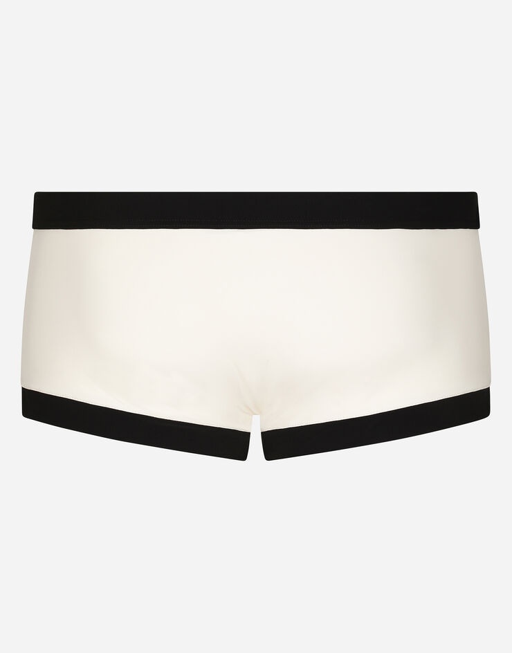 High-legged swim trunks with patch - 3