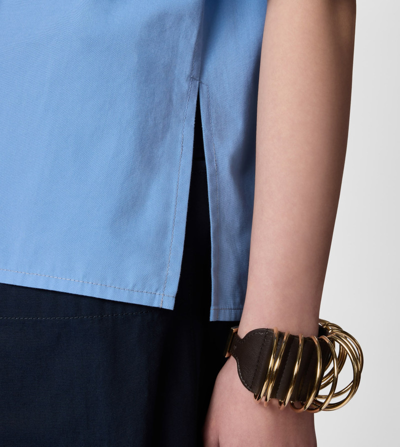 BLOUSE IN POPLIN - LIGHT BLUE 6