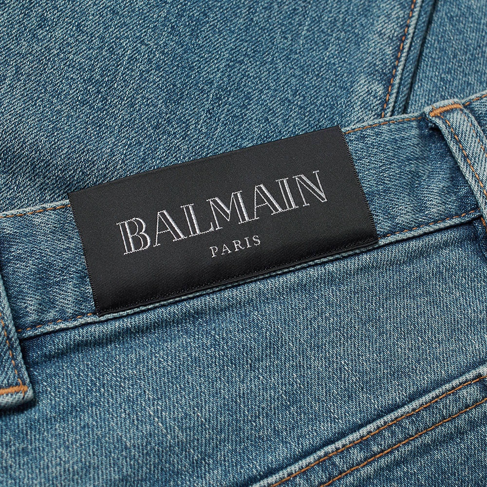 Balmain Destroyed Slim Jean - 4