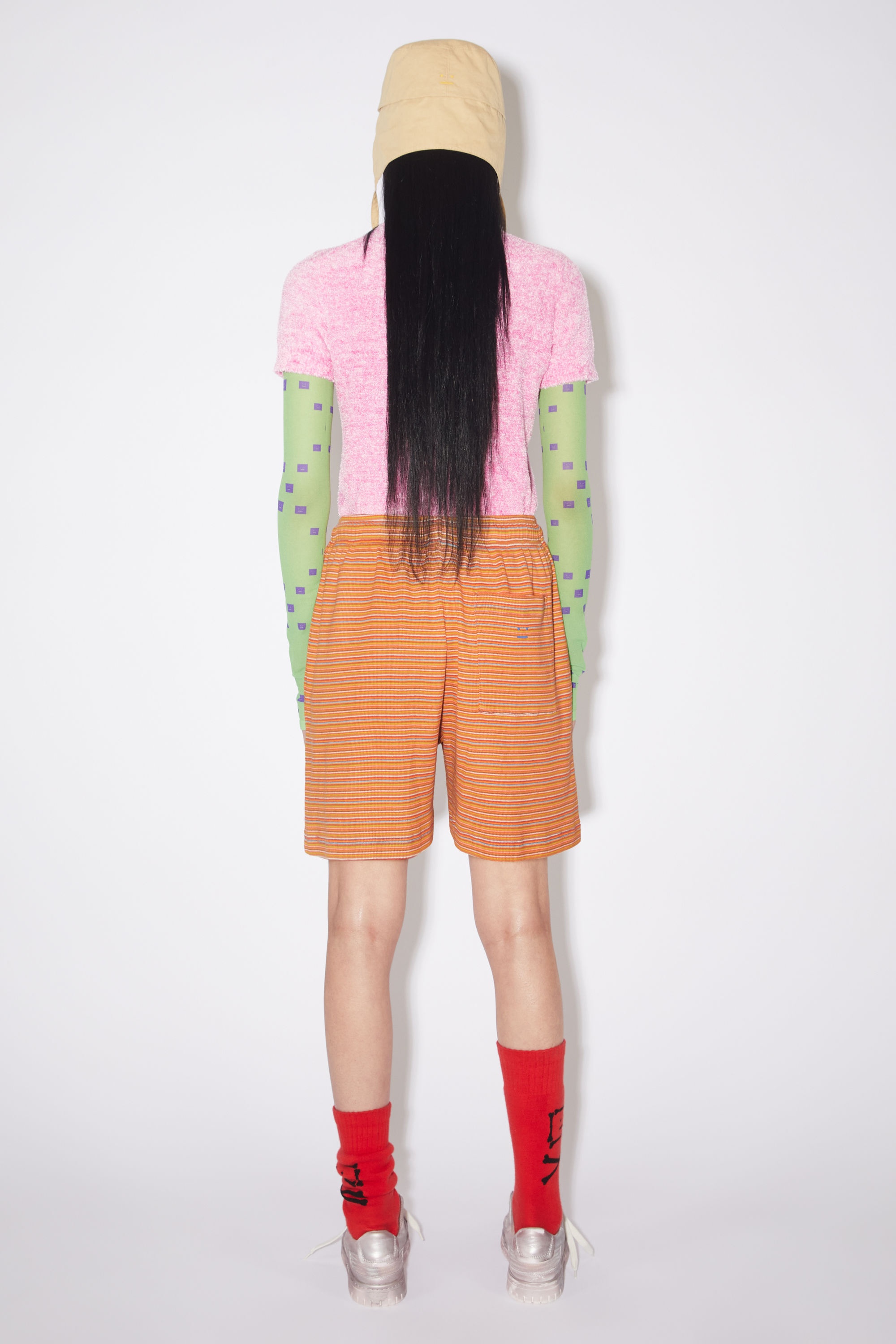 Striped shorts - Orange Multi - 3