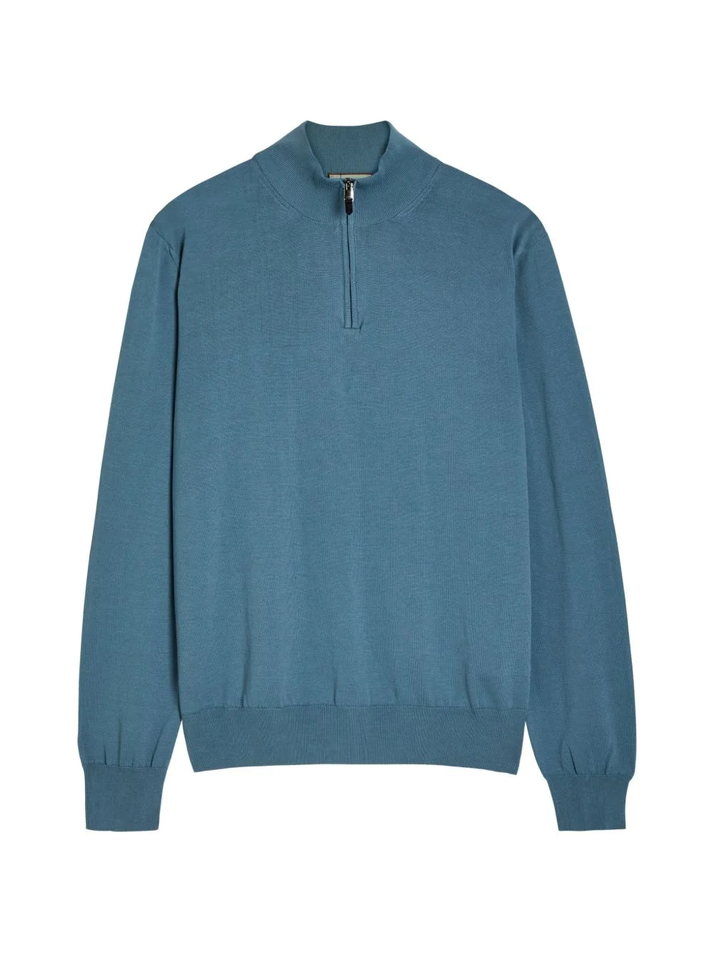 half-zip cotton sweater - 1