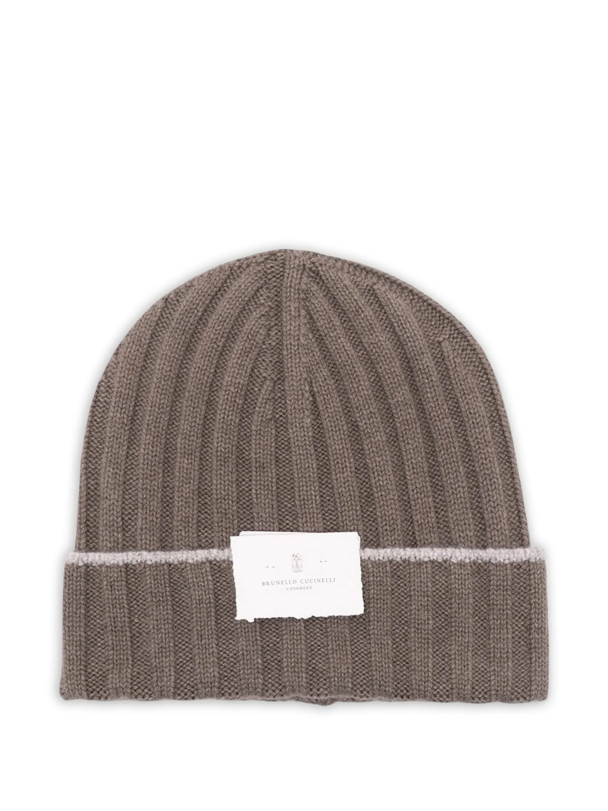 Brunello Cucinelli Ribbed-knit Cashmere Beanie Hat - 1