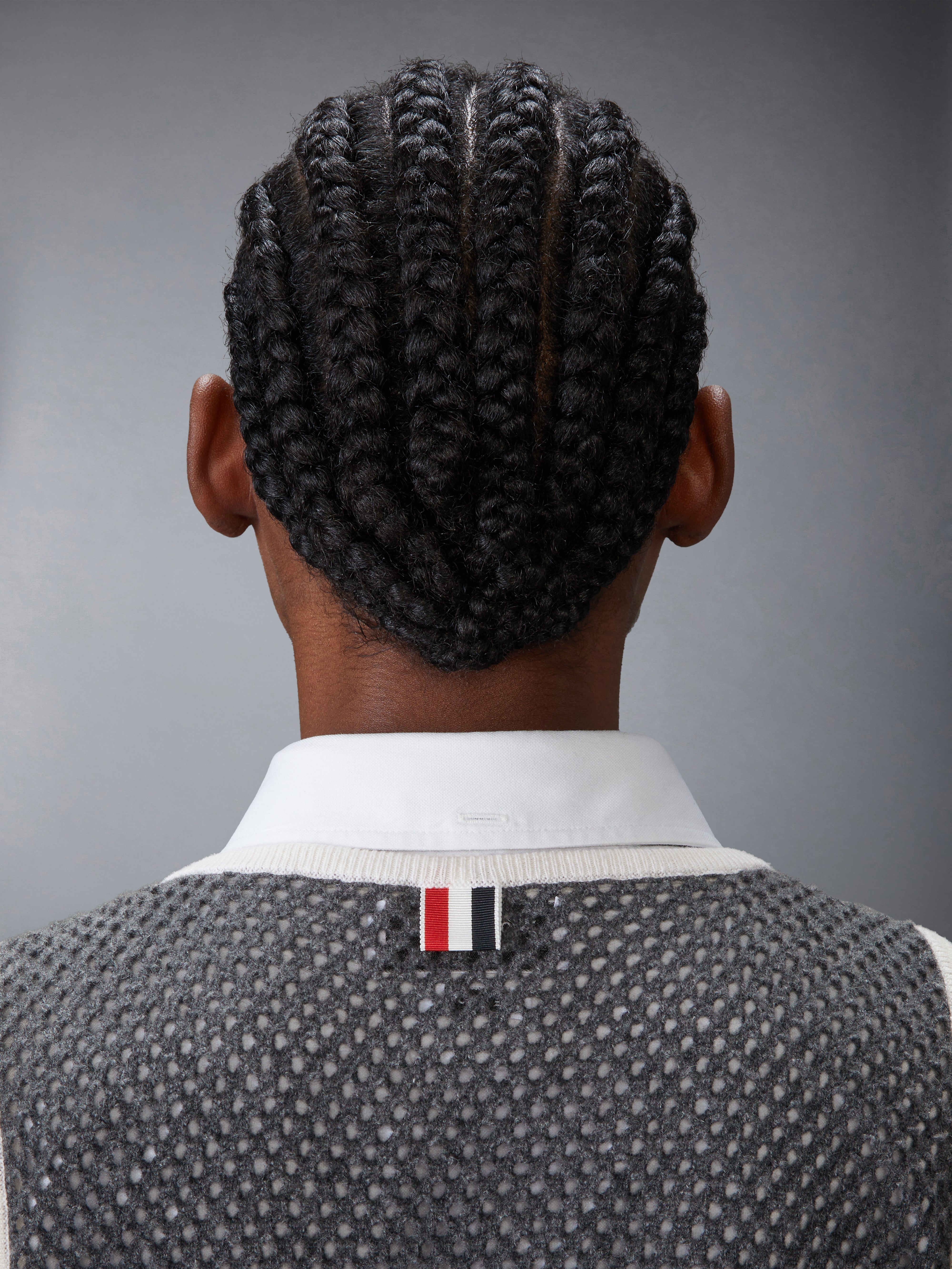 INTARSIA CASHMERE MESH BASKETBALL JERSEY - 9