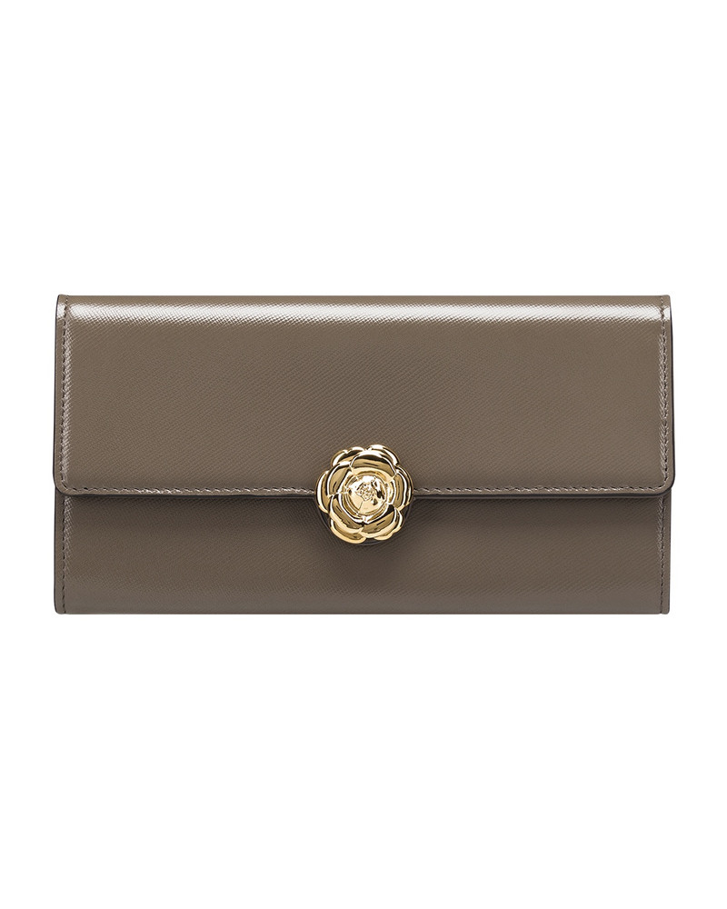 TAUPE CONTINENTAL WALLET 1