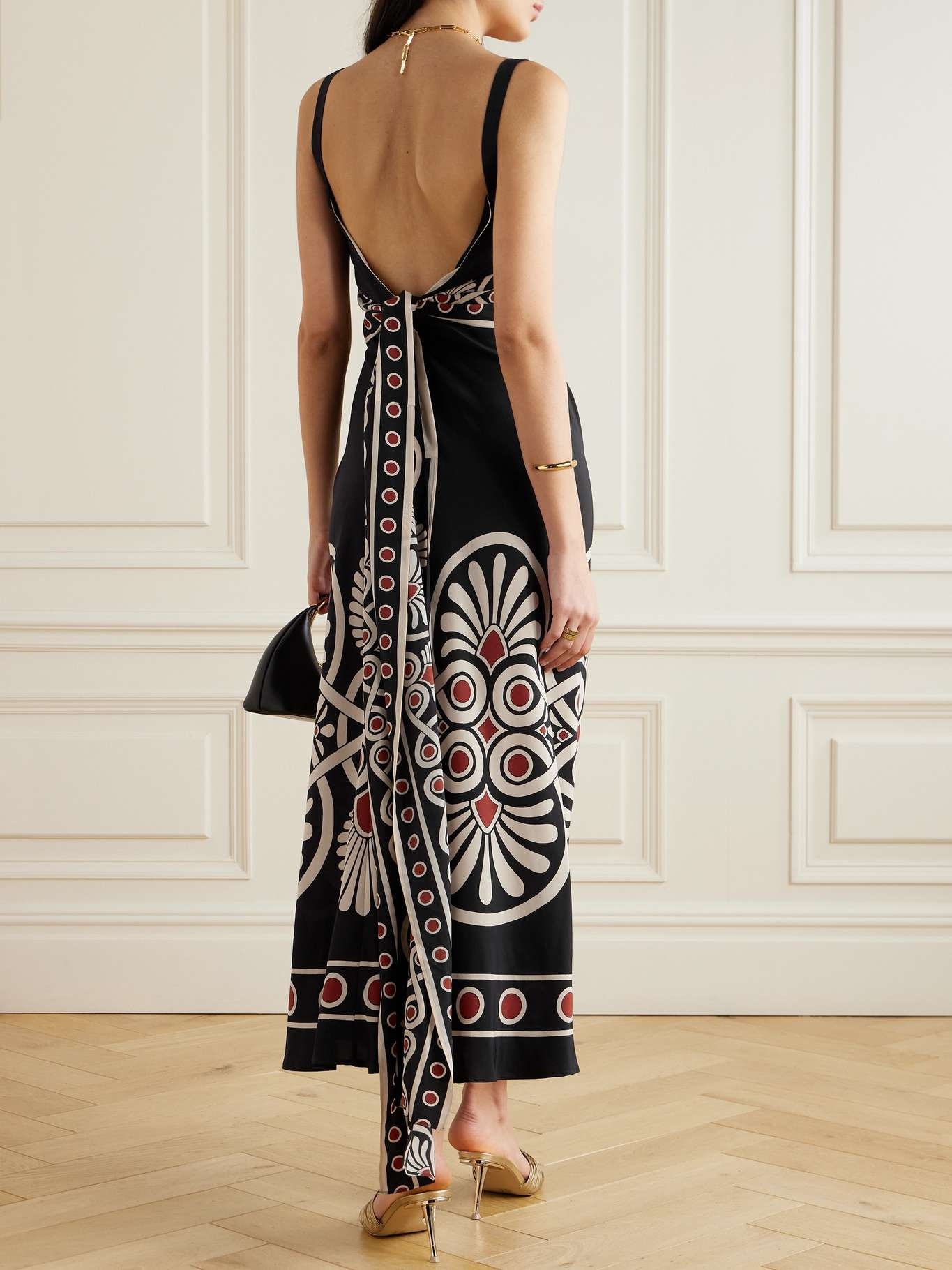 Slip-Around printed silk-crepe de chine maxi dress - 3
