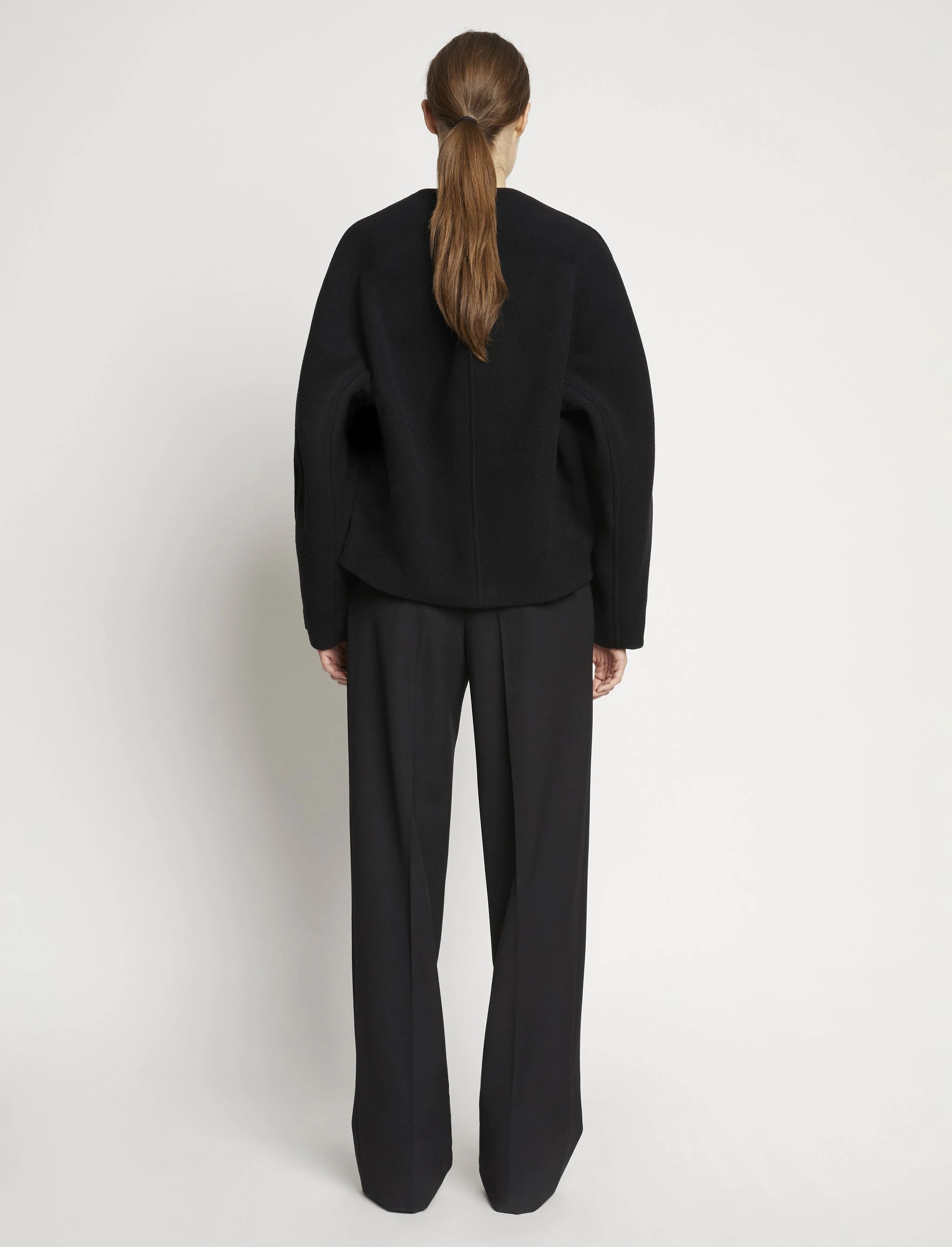 Double Face Wool Melton Jacket - 5