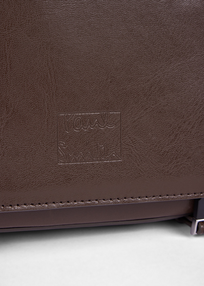 Small Brown Leather Messenger Bag 5