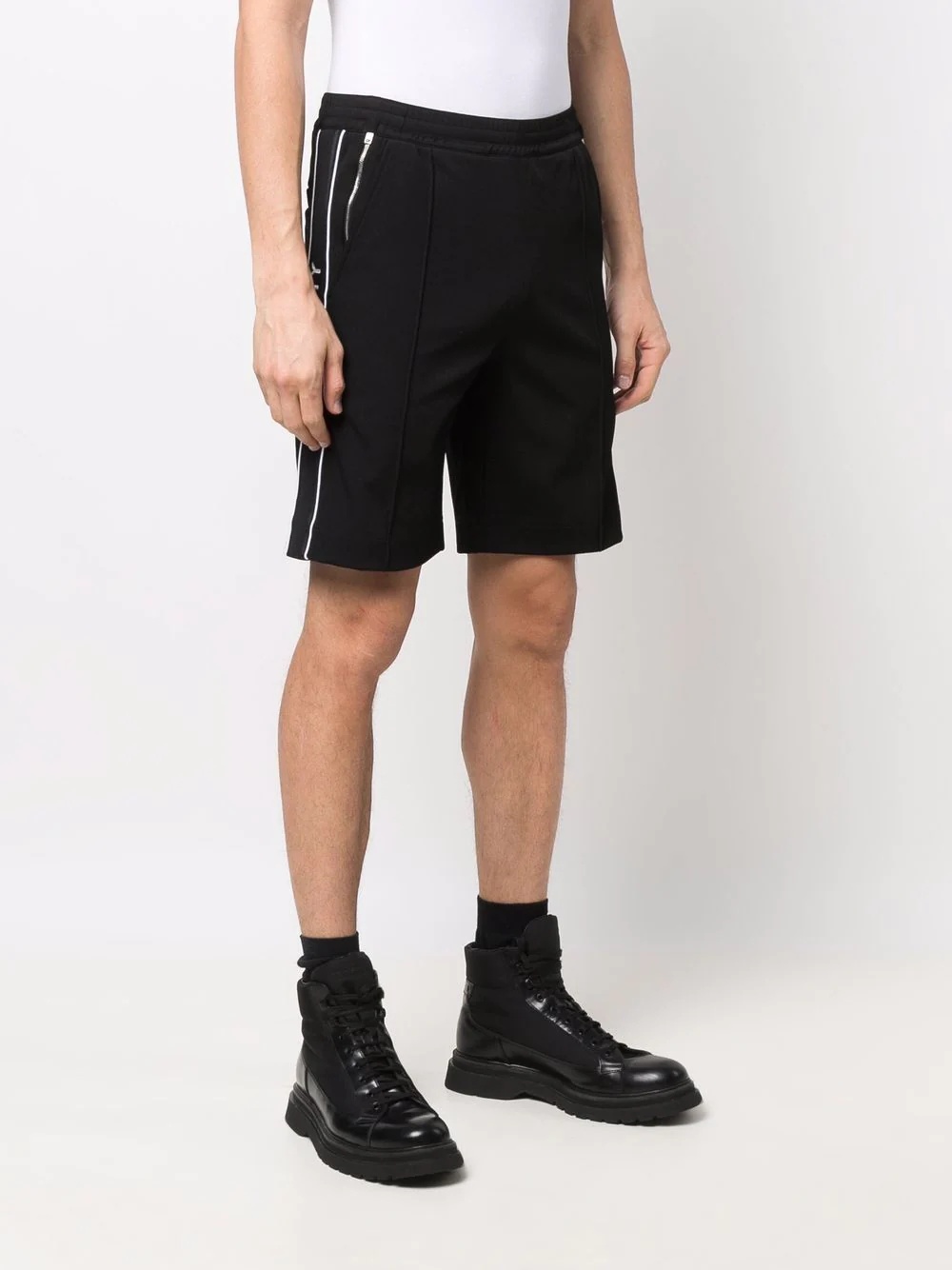 logo-tape track shorts - 3