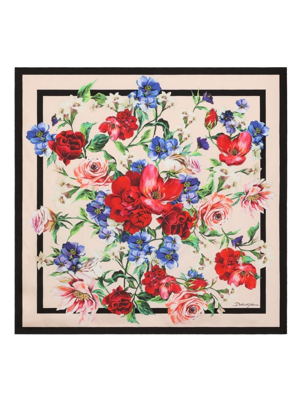 floral-print scarf - 1